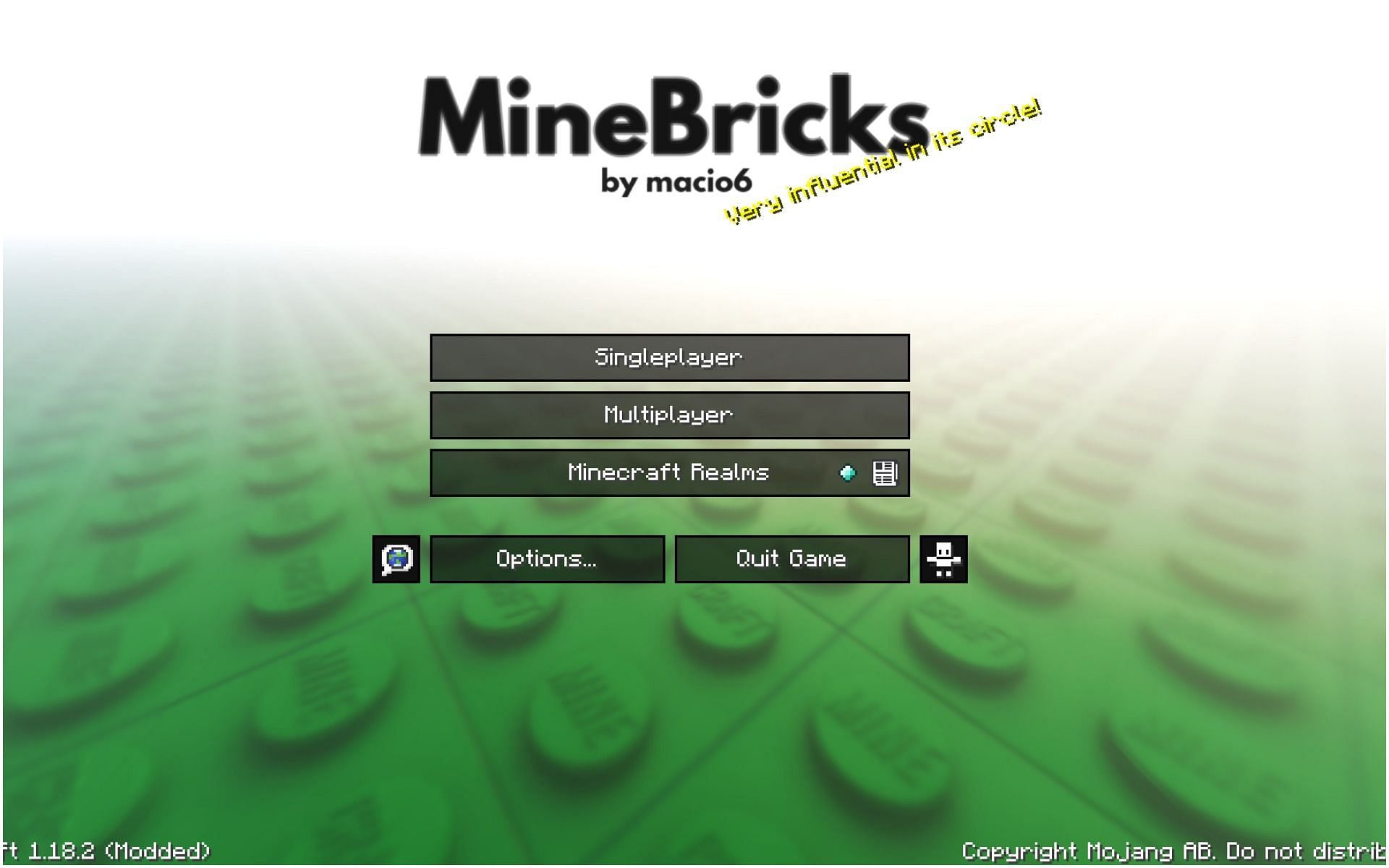 The MineBricks resource pack (Image via Minecraft)