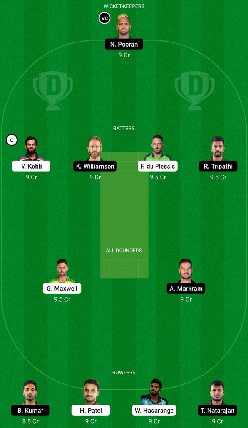 RCB vs SRH Dream11 Fantasy Tip #1 - IPL 2022