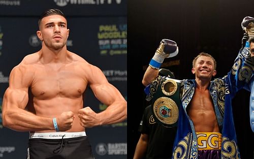 Tommy Fury (L) has reacted to being compared to Gennadiy Golovkin (R).