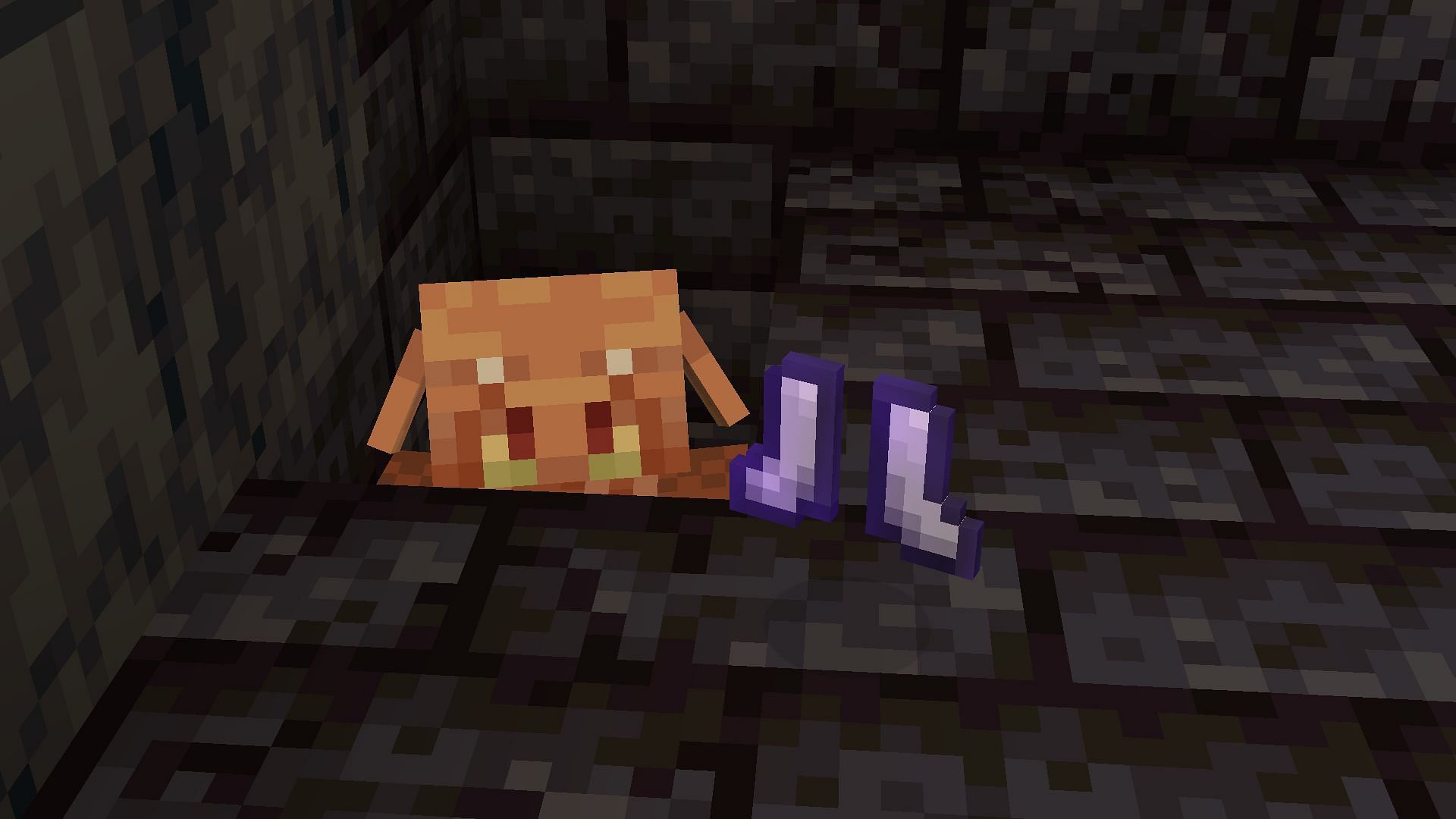 Enchanted iron boots (Image via Minecraft)