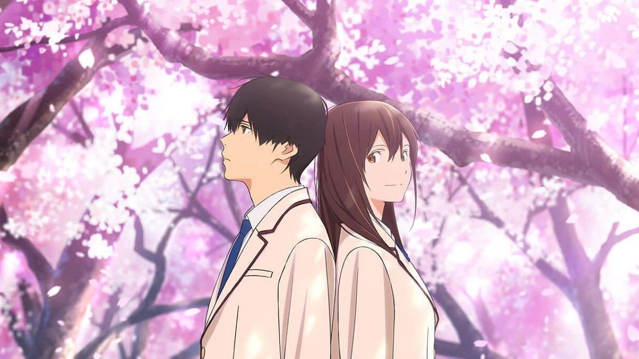 Haruki and Sakura as seen in the anime I Want To Eat Your Pancreas (Image via Studio VOLN)