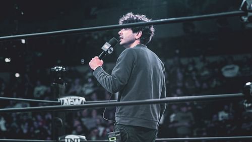 Tony Khan at an AEW event in 2022