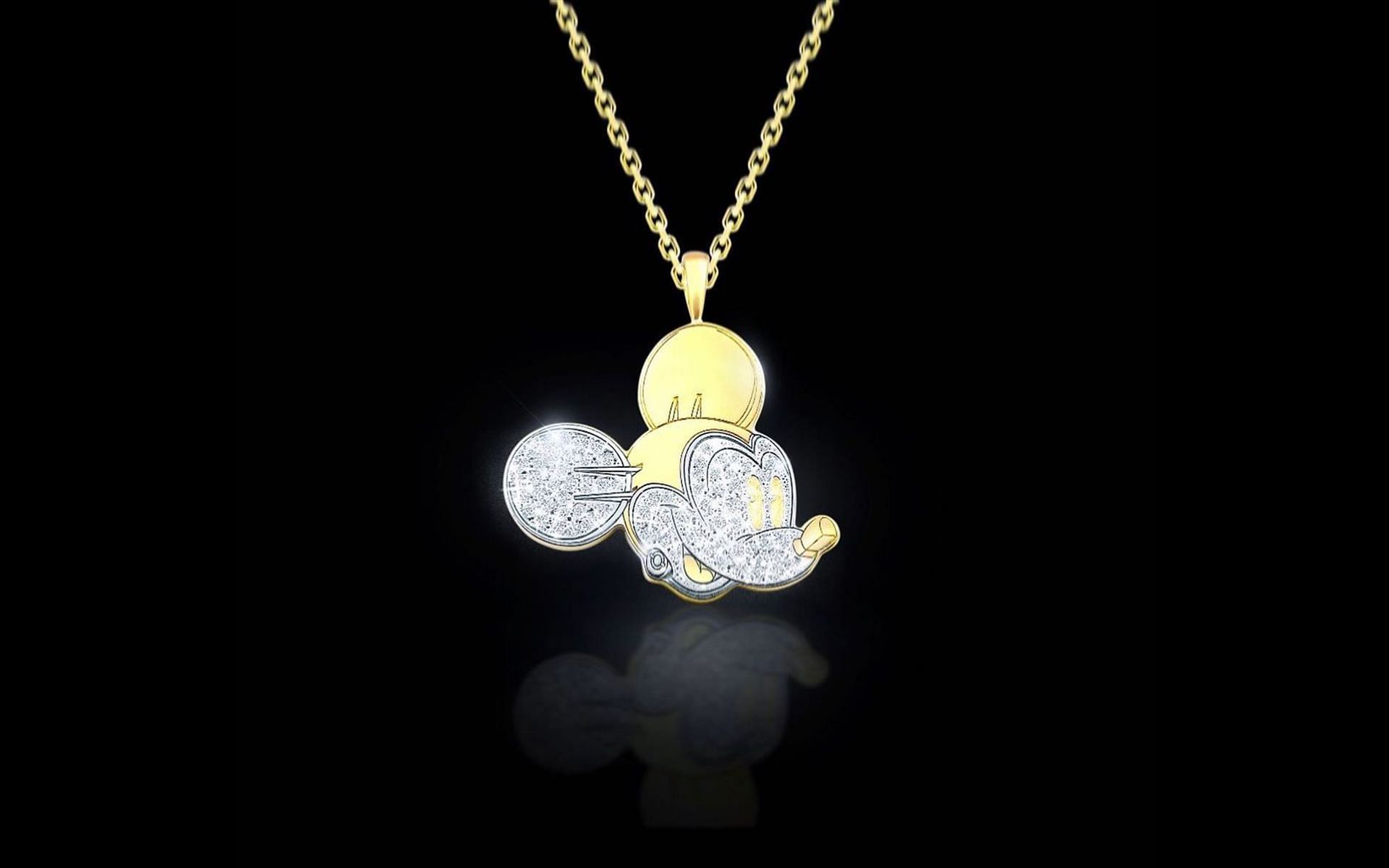 Mickey mouse hot sale gold jewelry