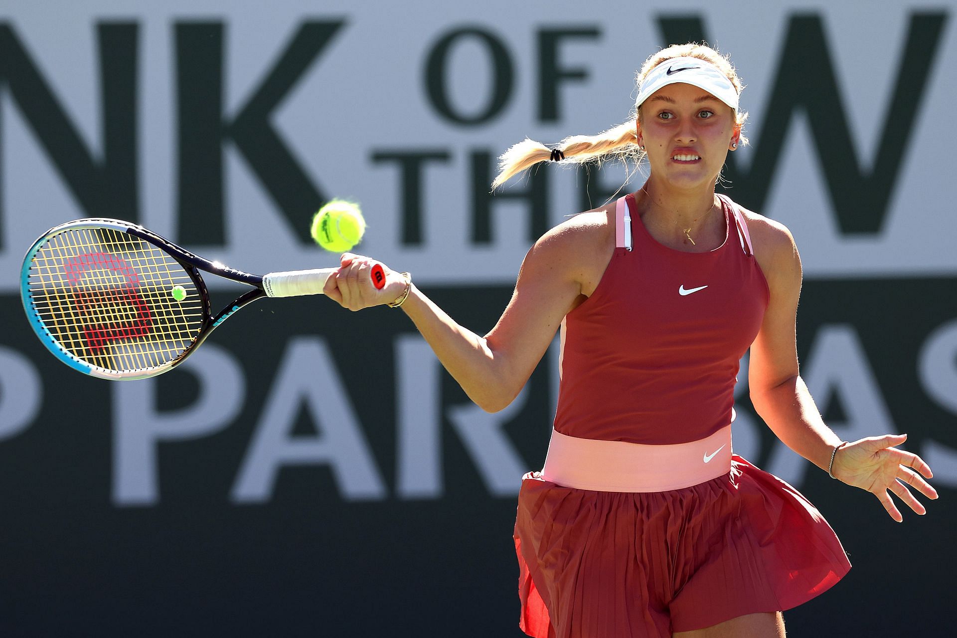 Anastasia Potapova at the 2022 Indian Wells Open.