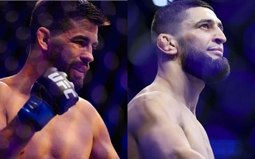 Dominick Cruz (left), Khamzat Chimaev (right)