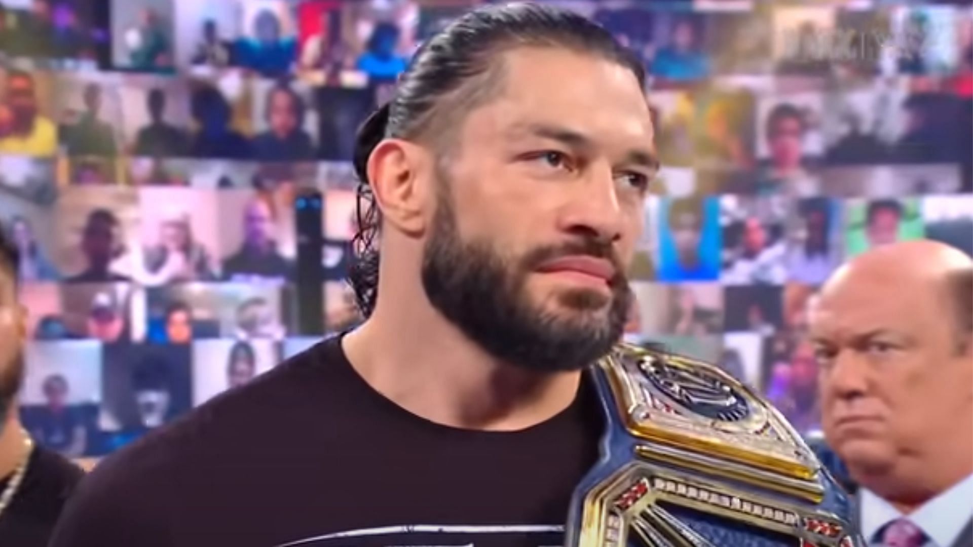 Roman Reigns feuded with Kevin Owens without fans in attendance.