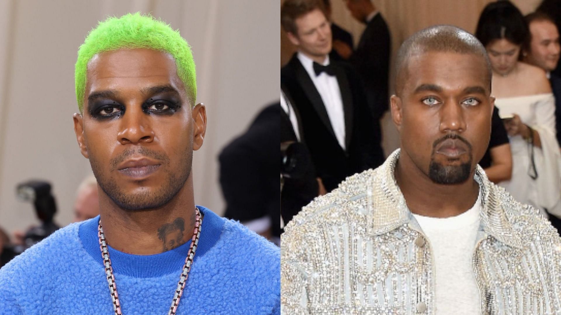 Kid Cudi recently revealed that he is still not friends with Kanye West after their beef earlier this year (Image via Taylor Hill/WireImage and John Shearer/Getty Images)