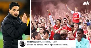 "Arteries clogged up with ice" "A real hustler" - Arsenal fans laud 22-year-old's 'uncoachable quality' following sensational display against Chelsea