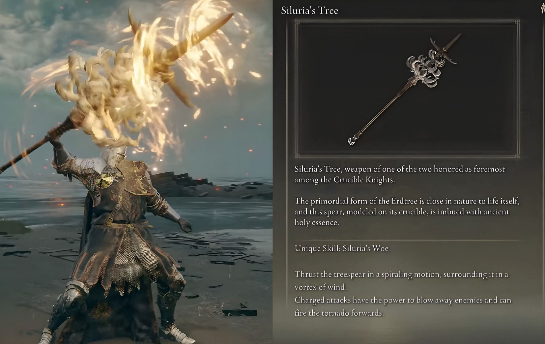 Elden Ring Crucible Knight Siluria Location