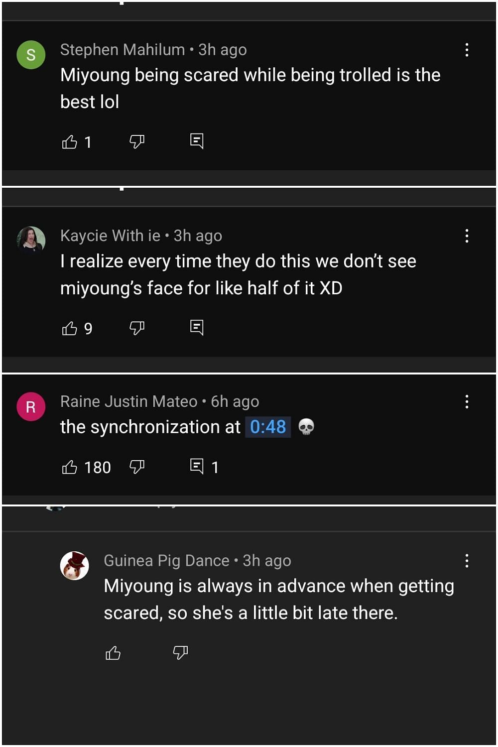 Others were definitely enjoying watching Miyoung be scared during the stream (Image via OTV Copium/YouTube)