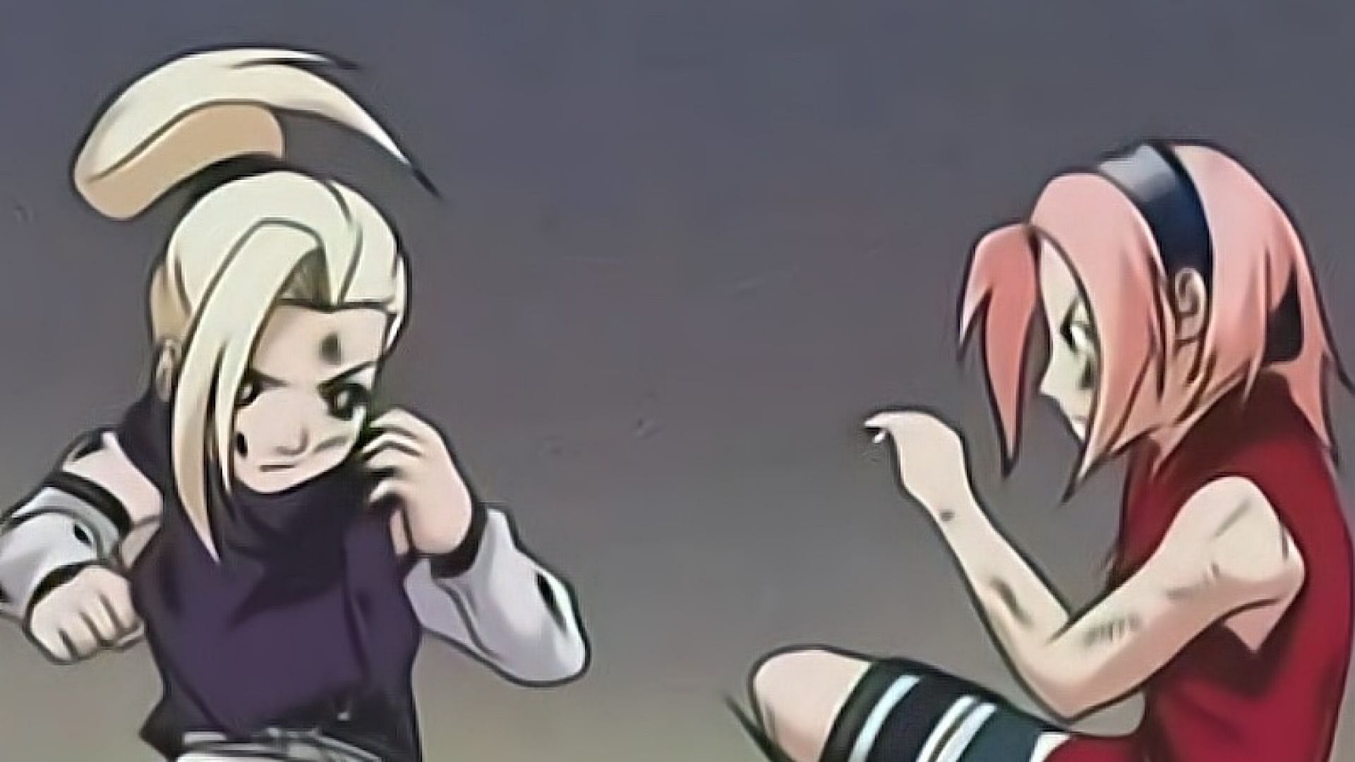 Sakura vs Ino (Image via Naruto)