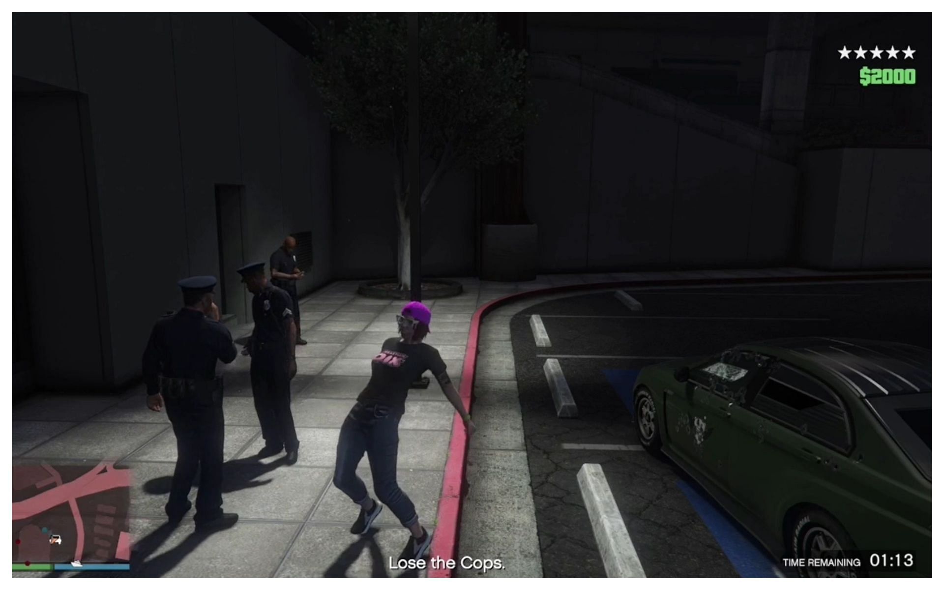 The player couldn&#039;t even distract cops from their smoke break (Image via Reddit @u/zdah)