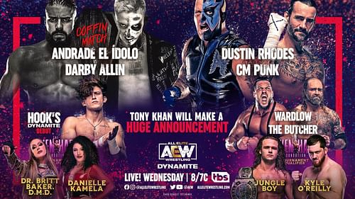 The line-up for this week's AEW Dynamite