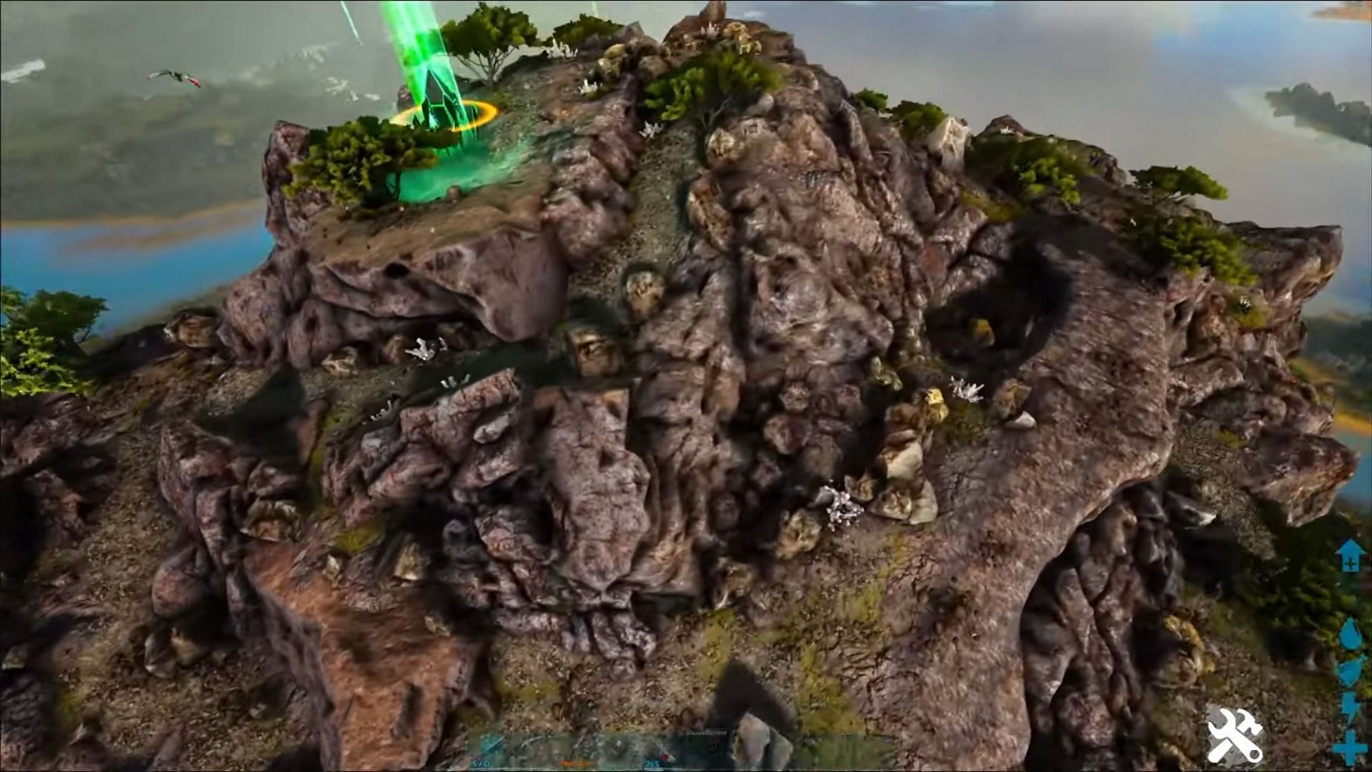 The second-best spawn location in ARK: Lost Island (Image via Teachers Game Too, YouTube)