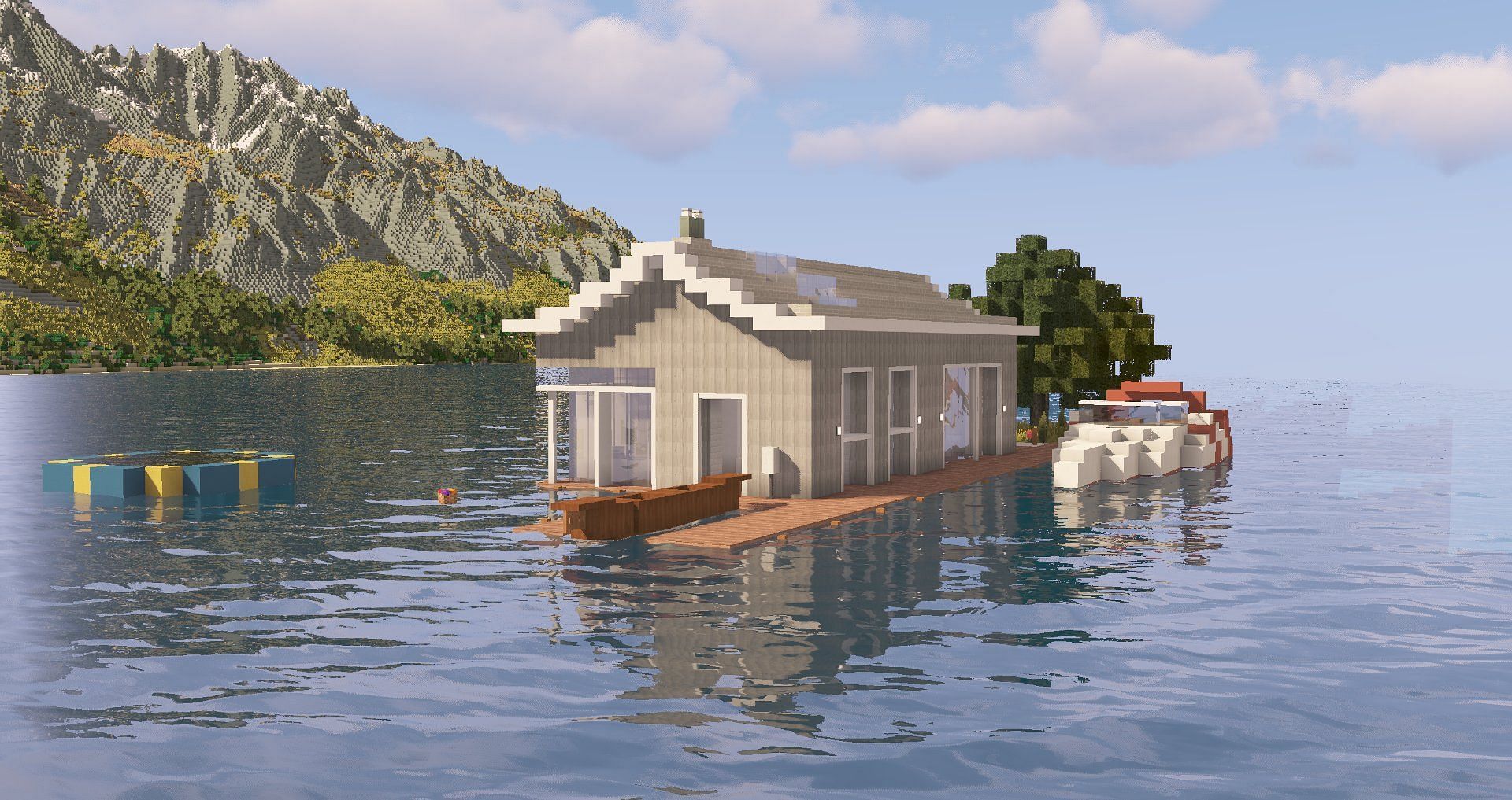 Boathouse design on the water [Image via TotallyNotMe on Twitter]