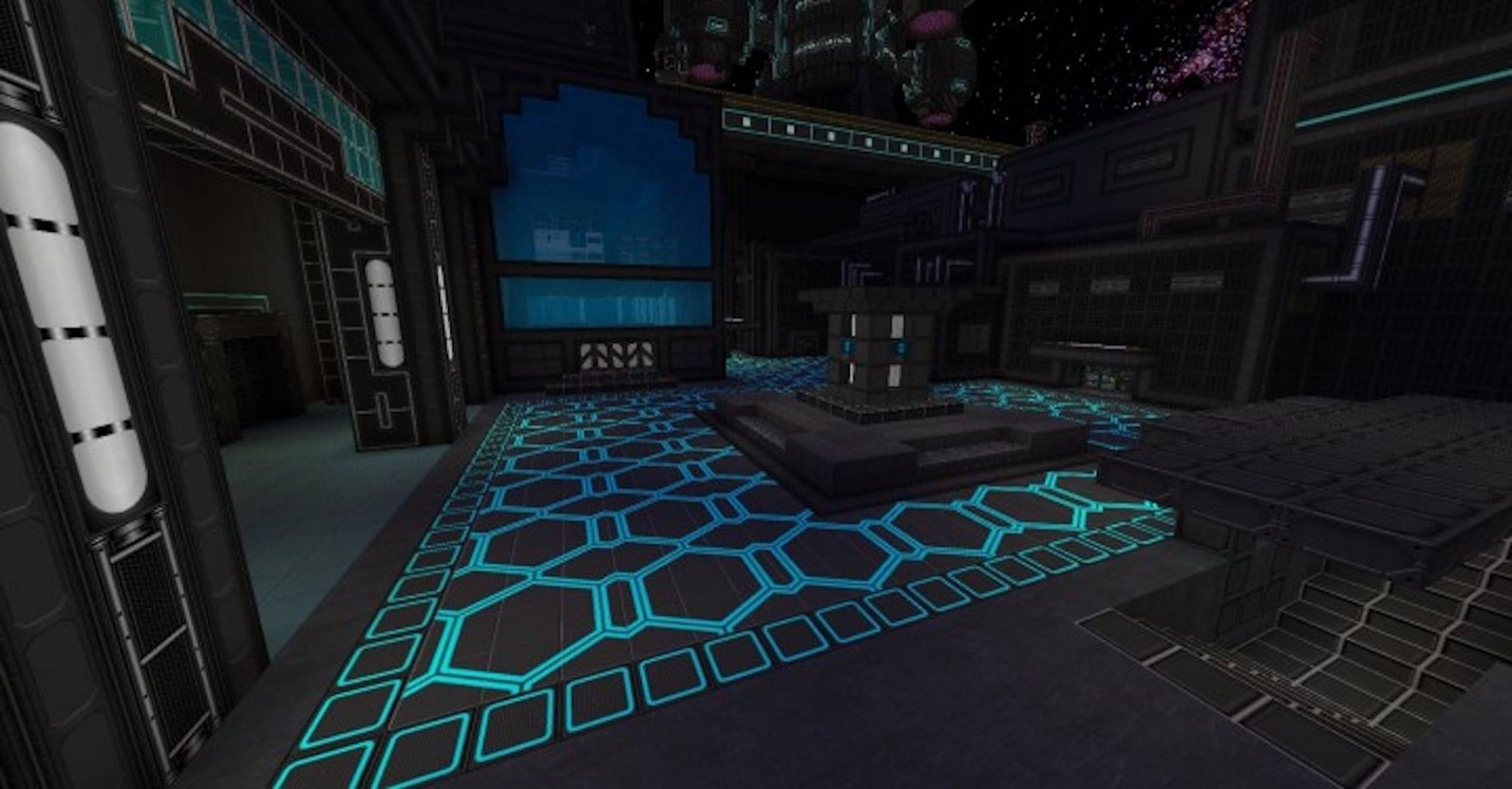 Norzeteus Space perfect for someone creating a space-themed adventure map or build (Image via resourcepack.net)
