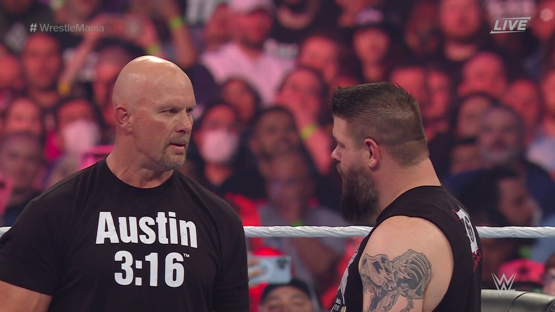 Stone Cold Steve Austin competed in the ring for the first time since WrestleMania 19