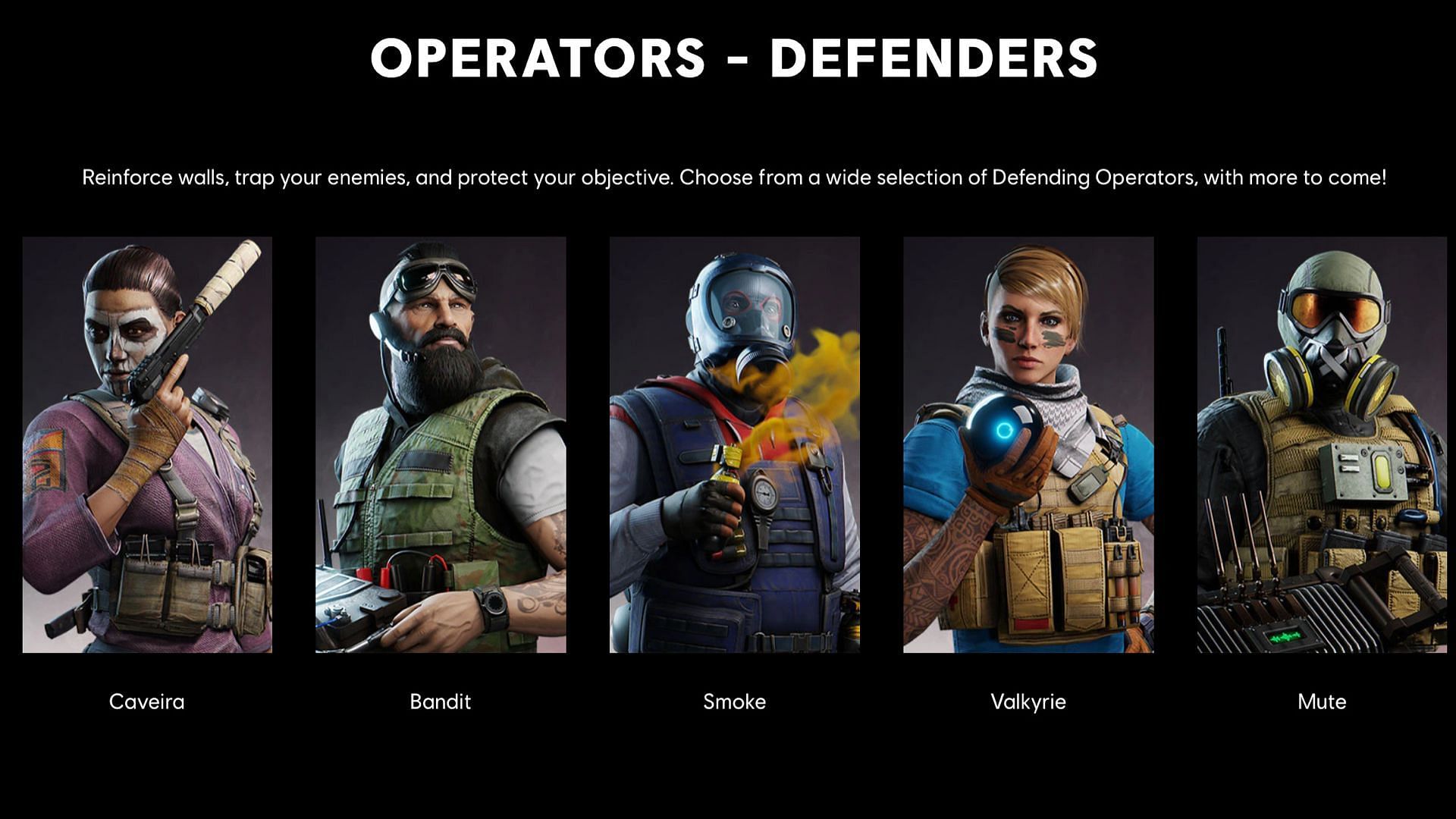 R6 Mobile Operators- Defenders (Image via Ubisoft website)