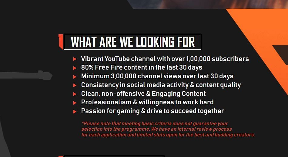 The requirements (Image via Garena)