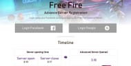 Timeline of the OB33 Advance Server's availability (Image via Garena)