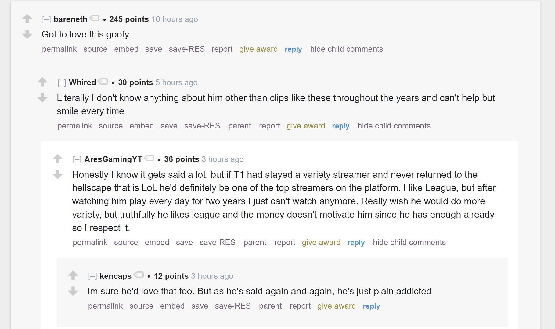 Fans discussing Tyler&#039;s content (Image via Reddit/r/LivestreamFail)