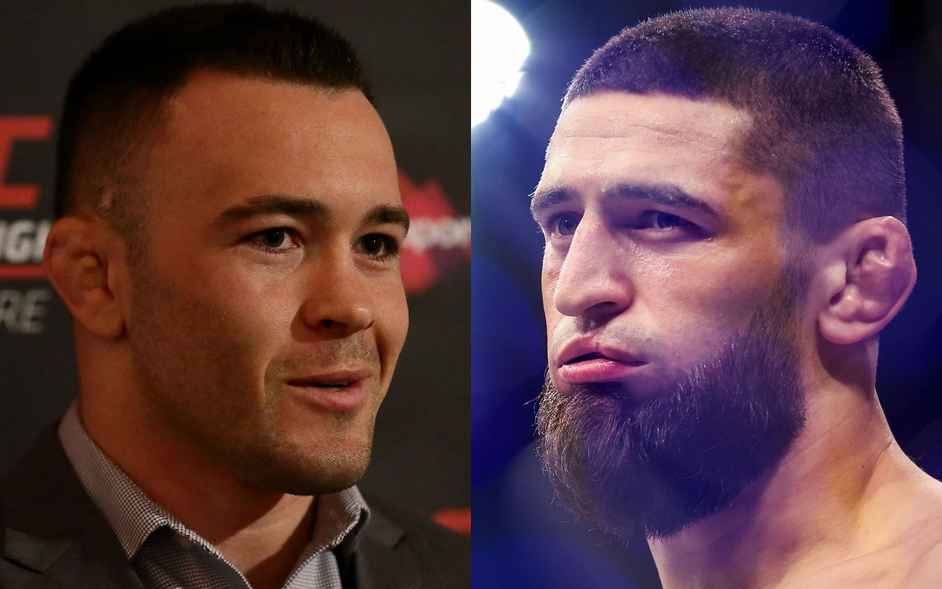 Colby Covington (left) and Khamzat Chimaev (right) (Images via Getty)