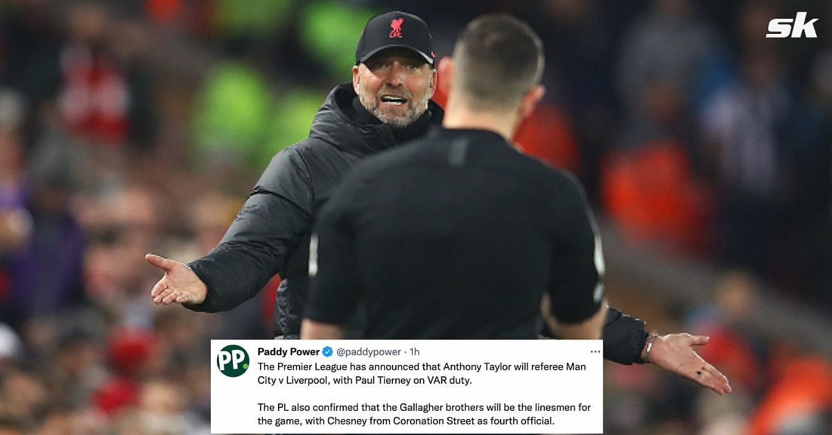 Liverpool manager Jurgen Klopp was furious with Paul Tierney last time his side faced Man City