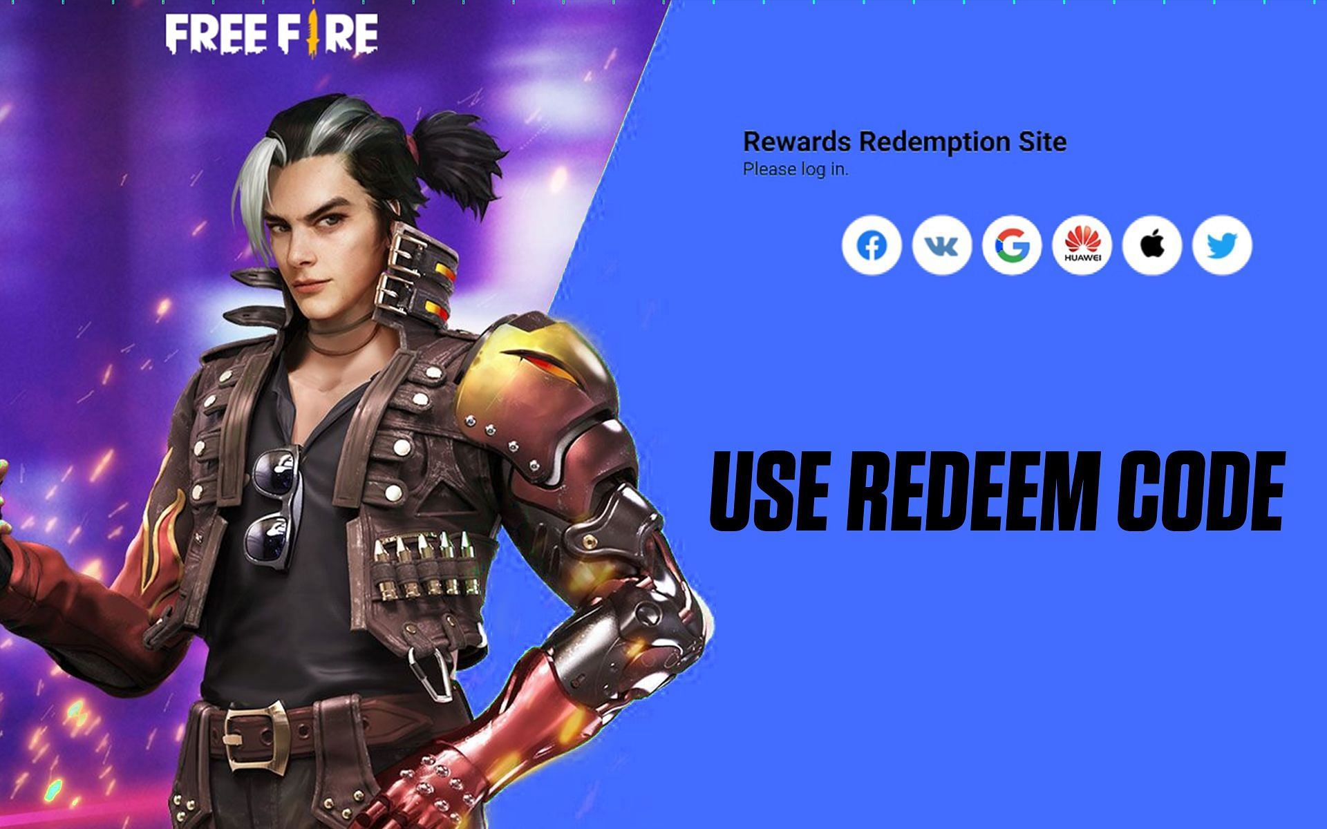 How to use Free Fire redeem codes on official rewards redemption site in  April 2022