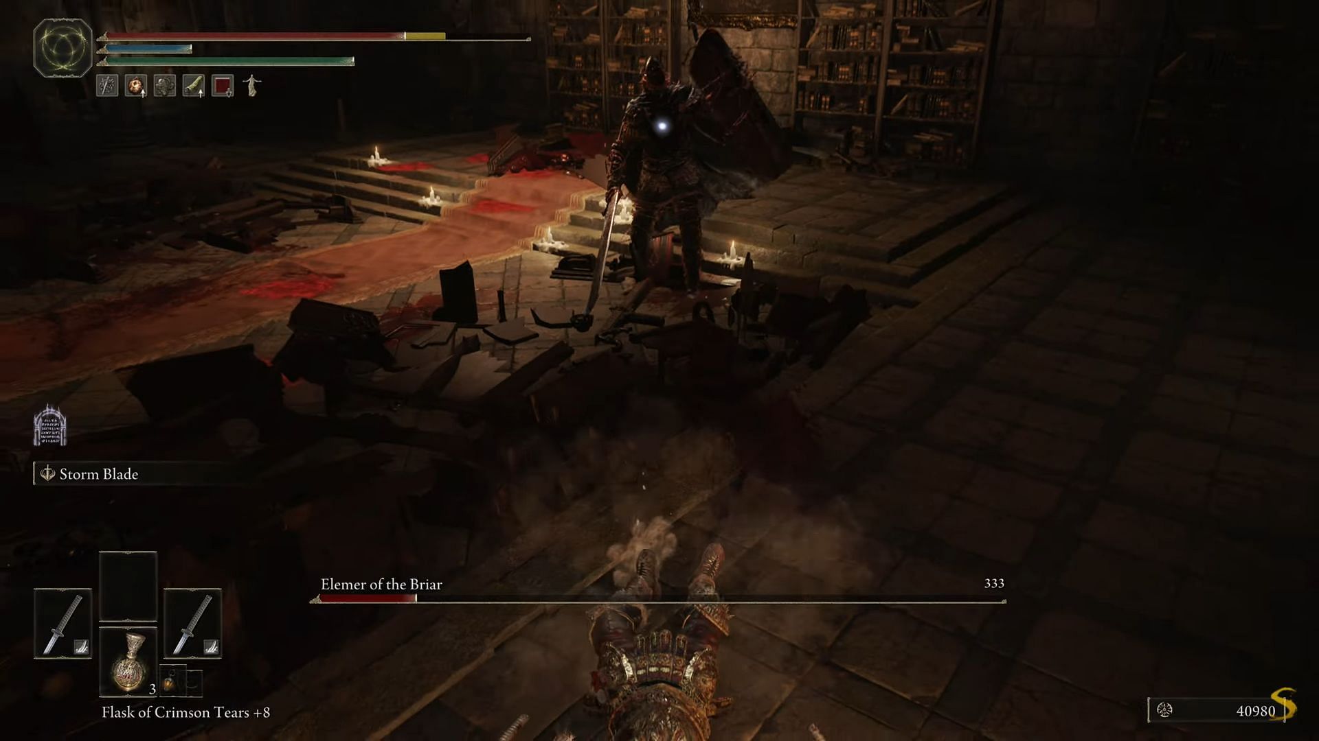 Fighting Elemer of the Briar from long range is practically impossible in Elden Ring (Image via Shirrako/Youtube)