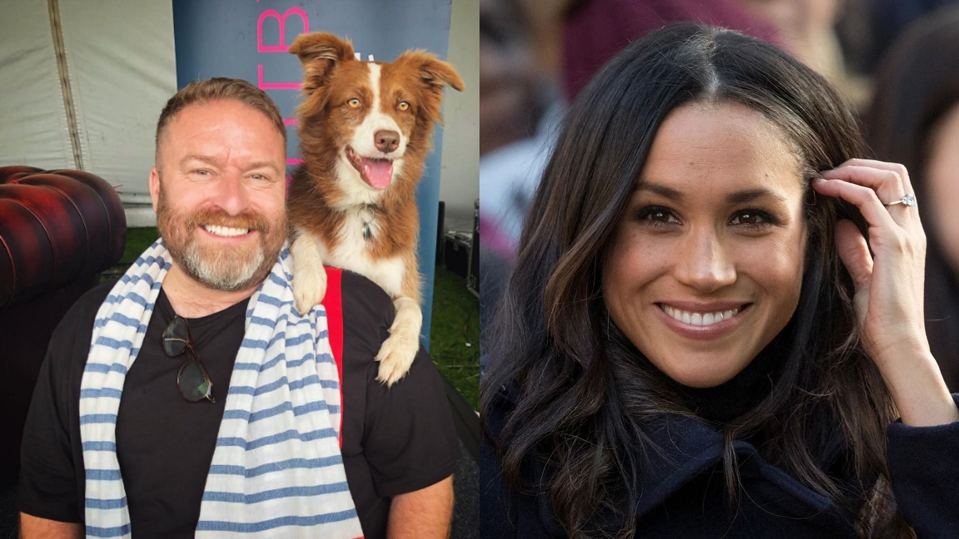 Oli Juste helped Meghan Markle&#039;s dog when she shifted to the U.K. (Image via olijustedogtrainer/Instagram and Christopher Furlong/Getty Images)