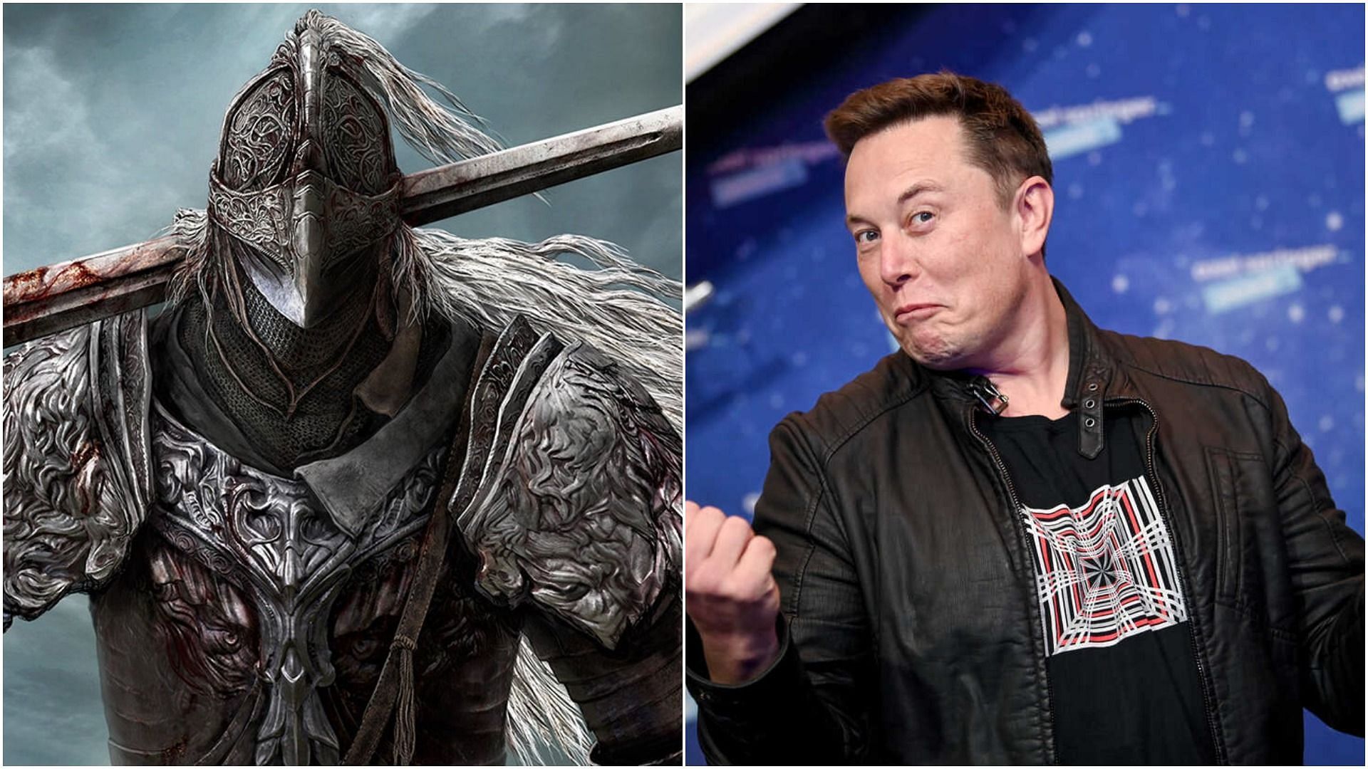 There has been recent controversy over Elon Musks&#039; tweet (Images via FromSoftware &amp; CNBC)