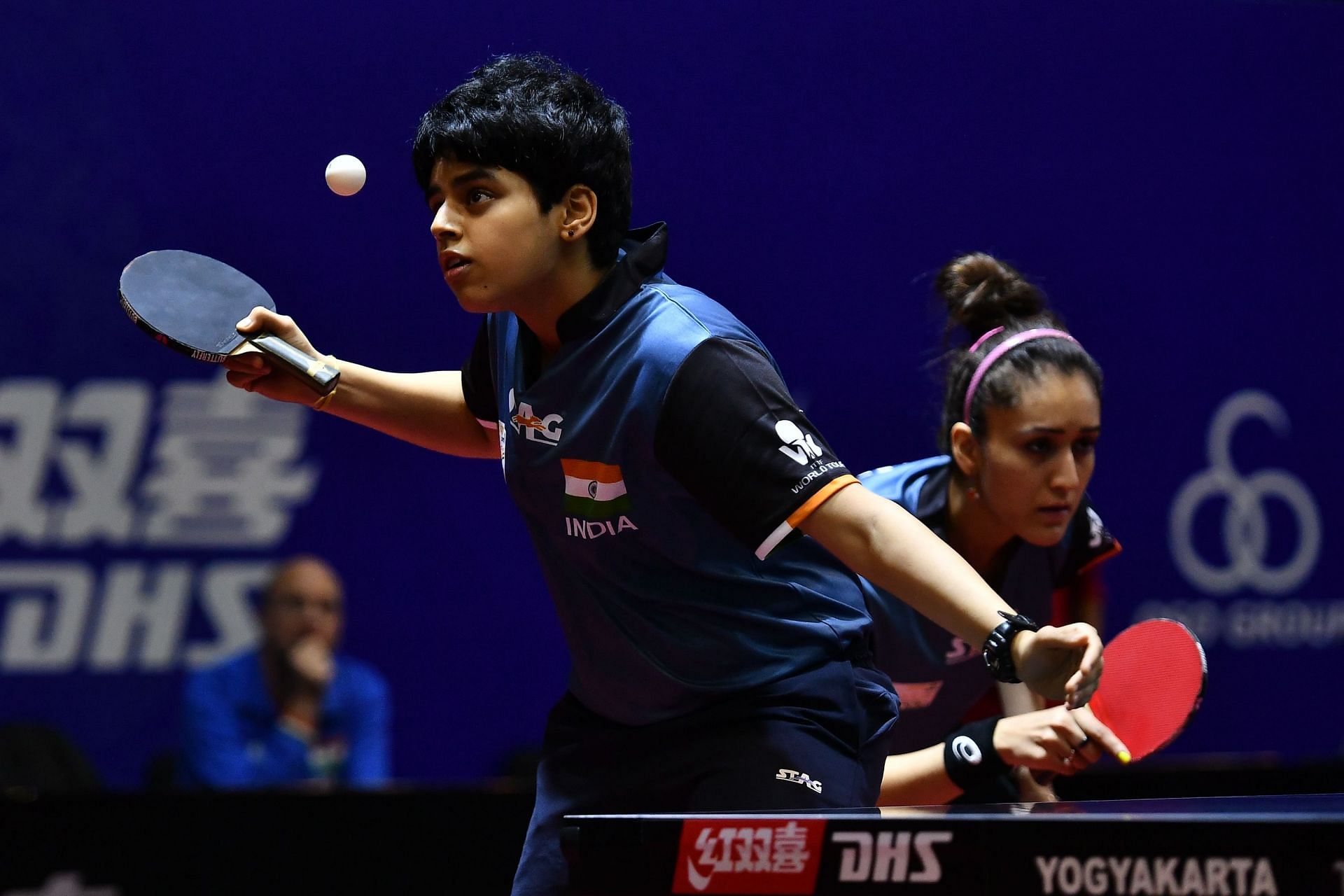 ITTF-Asian Table Tennis Championships - Archana (L) and Manika (R)