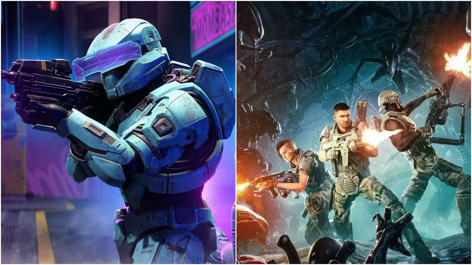 Halo Infinite and Aliens: Fireteam Elite are two of the several games that offer KMB support on Xbox consoles (Images via Xbox)