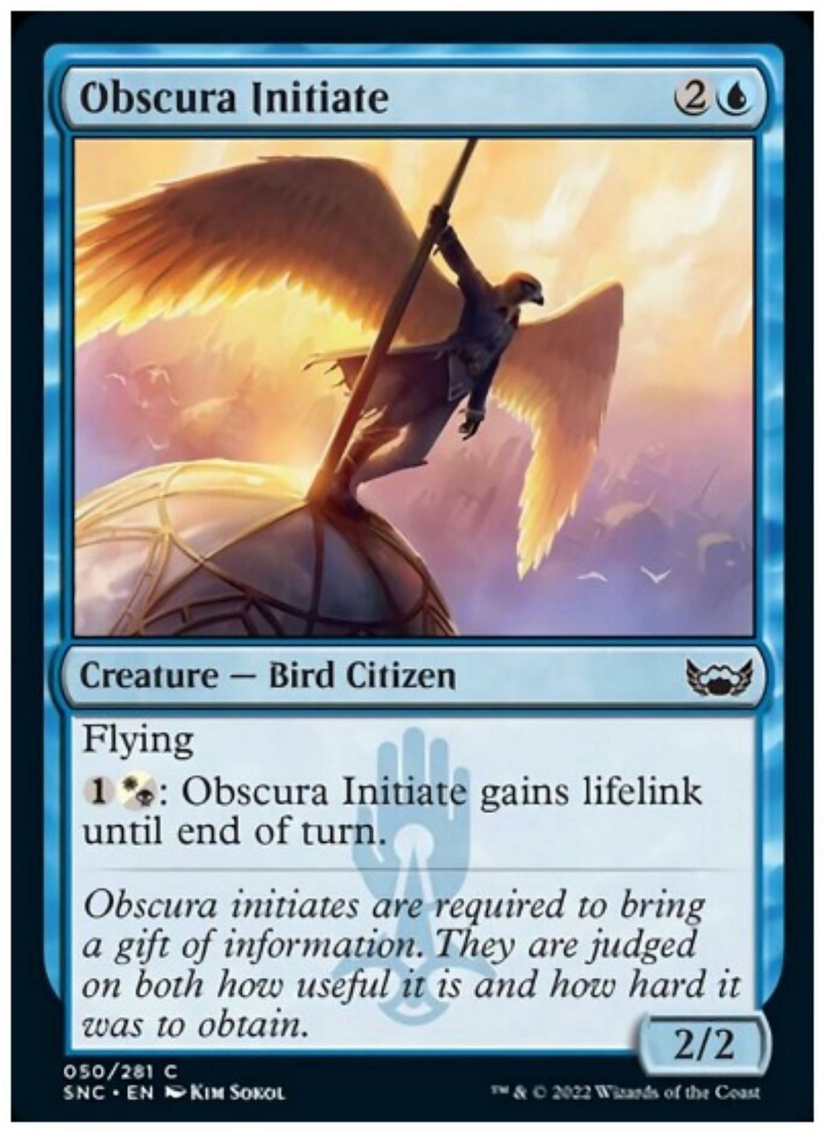 A 2/2 flyer is okay, but its ability could be pretty useful in draft (Image via Wizards of the Coast)