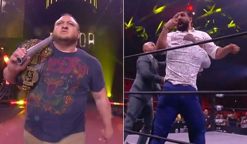 Samoa Joe confronted Satnam Singh