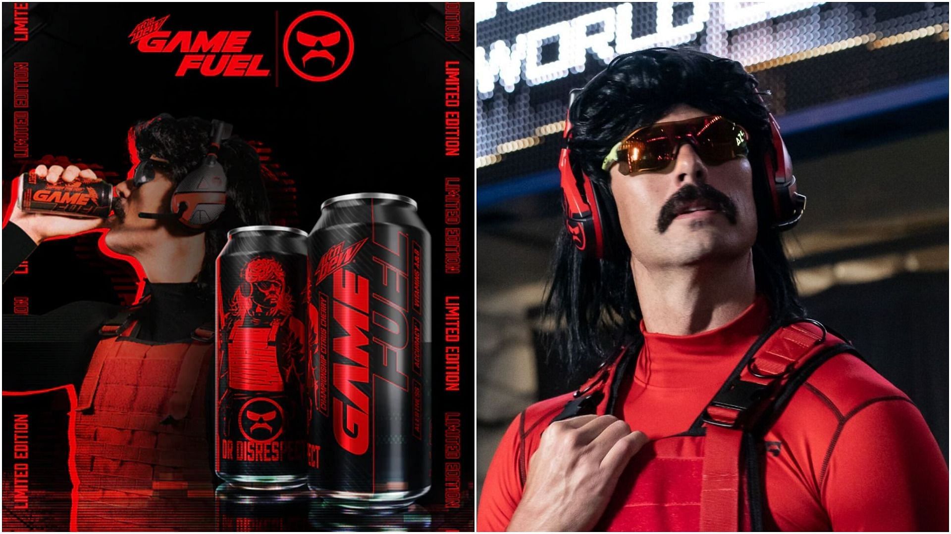 Dr Disrespect and Game Fuel announce new limited-edition flavor and can design (Image via Sportskeeda)
