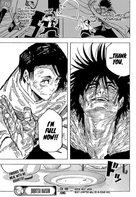 Jujutsu Kaisen 180: Yuta versus Ishigori fight reaches its climax