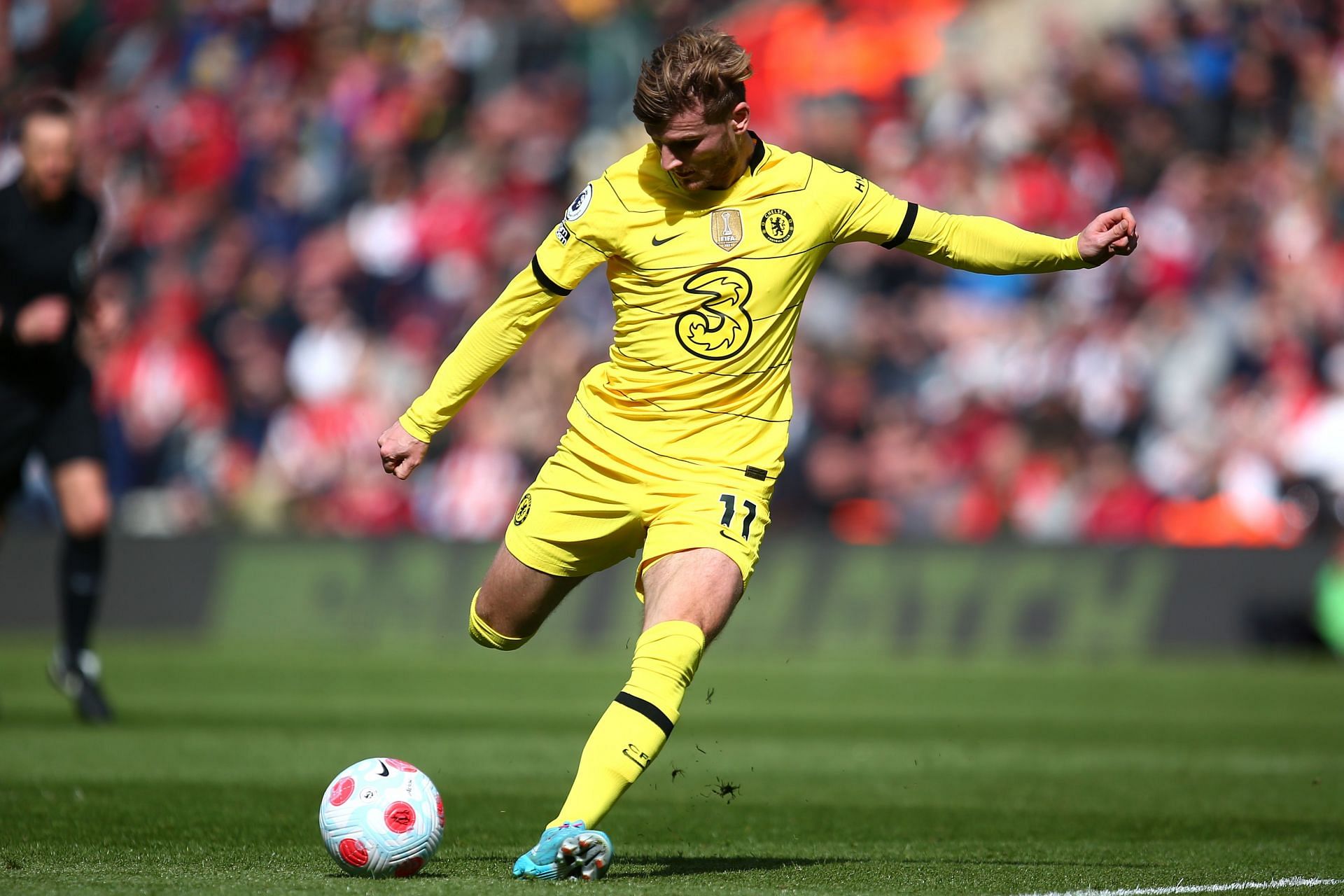 Timo Werner in action against Southampton