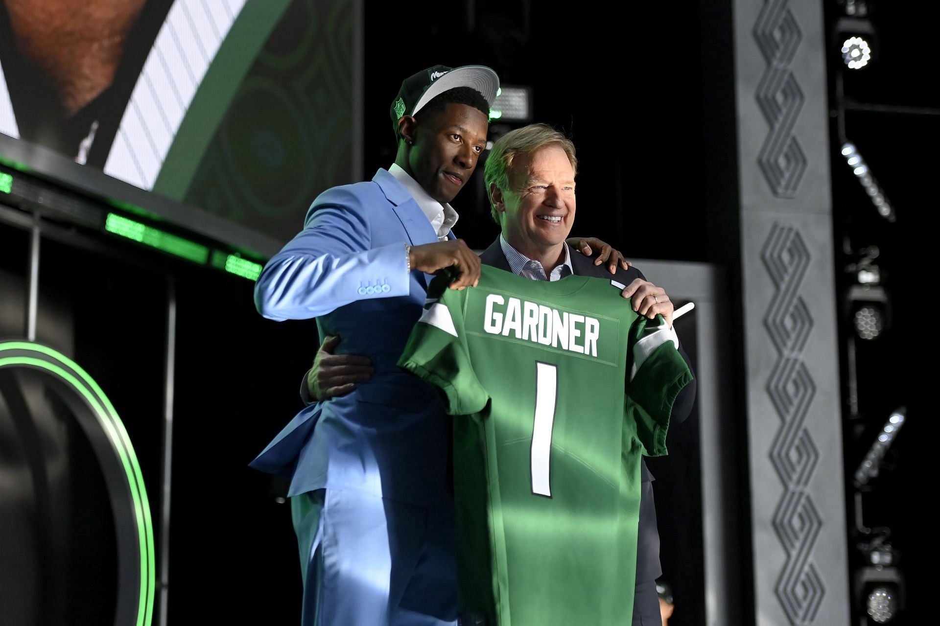 Ahmad Gardner was the first player selected by the New Yiork Jets