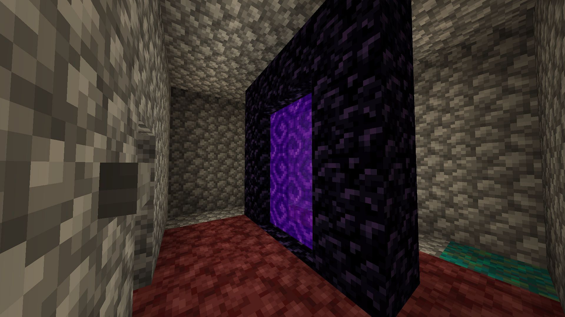 Safehouse around the portal is also important (Image via Minecraft)