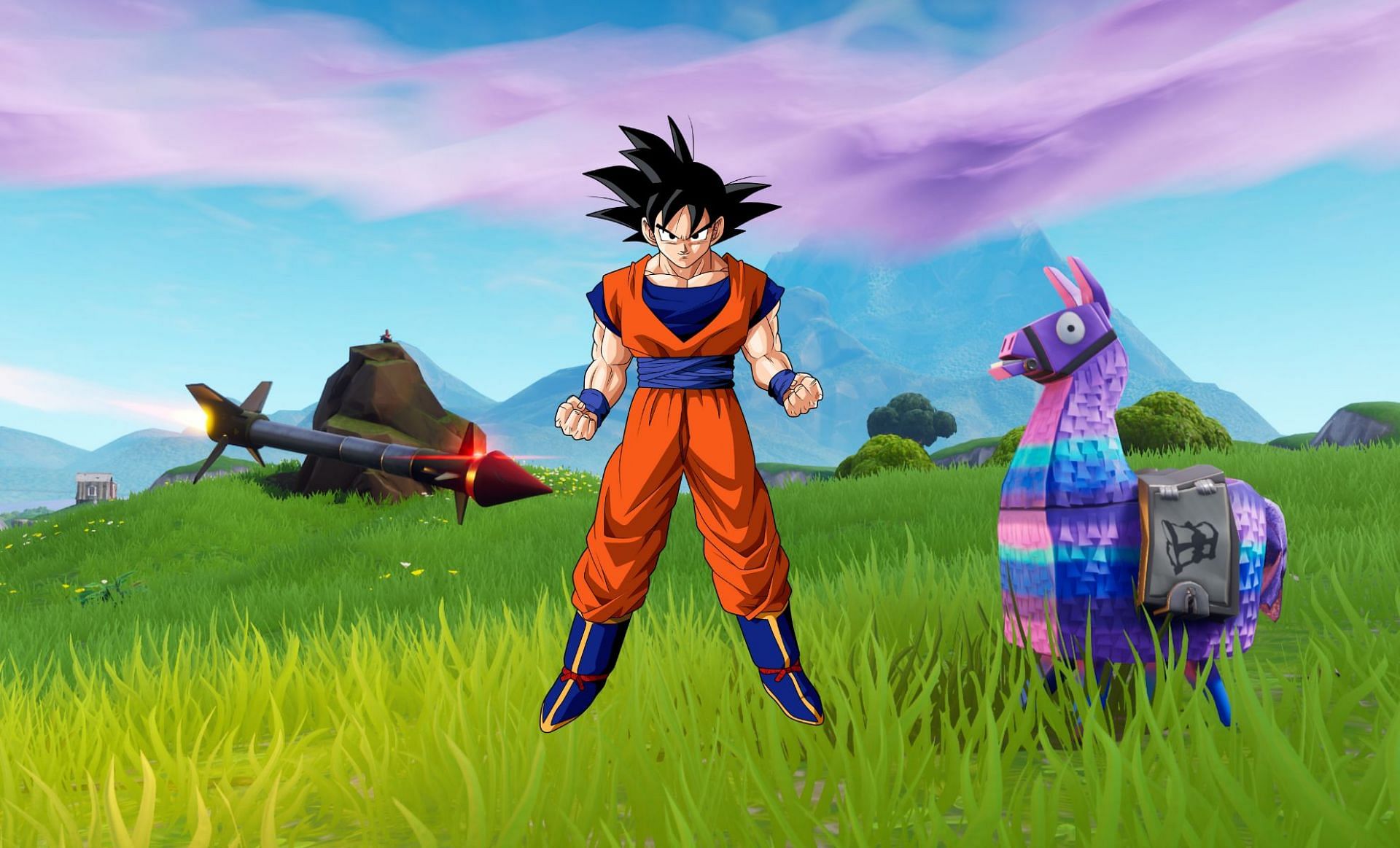 Goku is a hopeful Fortnite skin (Image via Epic Games, Dragon Ball-Z)