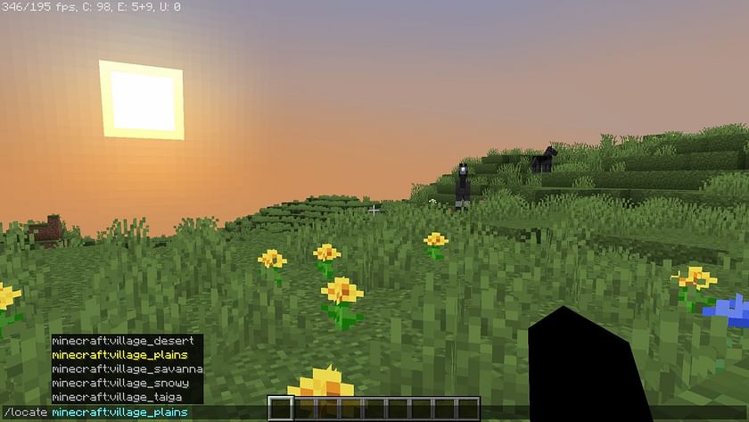 The locate command (Image via Minecraft)