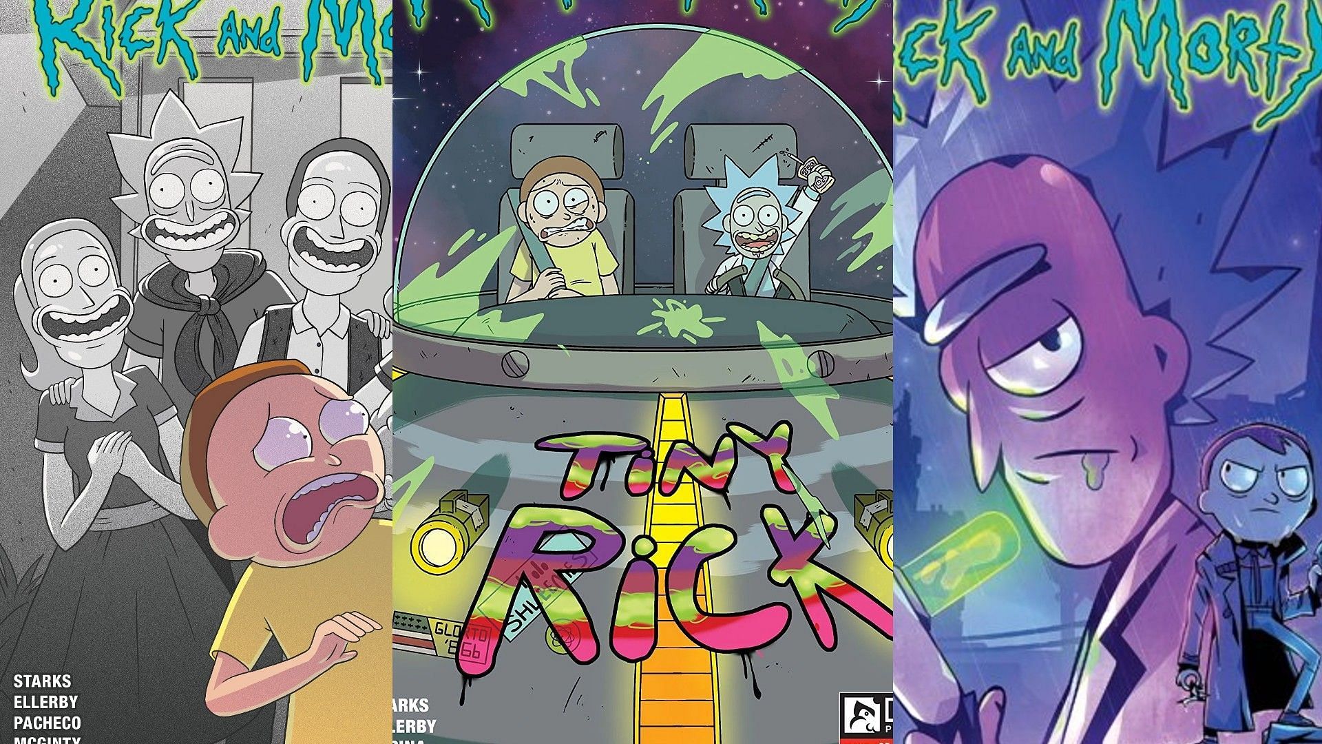Rick and Morty covers (Images via Oni Press)