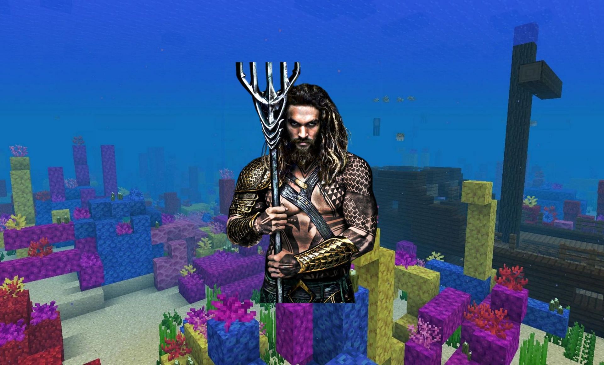 Jason Momoa is set to join the Minecraft movie (Images via Minecraft Wiki, WB)