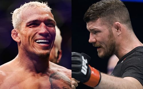 Charles Oliveira and Michael Bisping (Images via Getty)