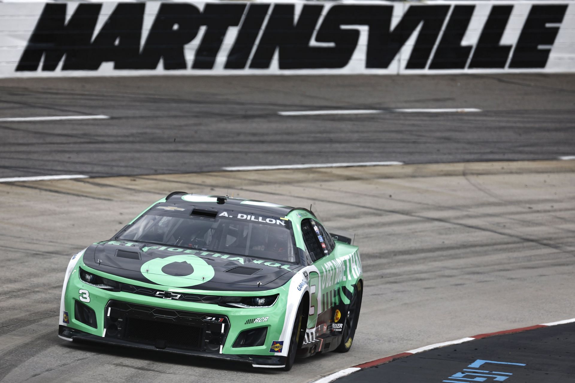 Austin Dillon during practice for the 2022 NASCAR Cup Series Blue-Emu Maximum Pain Relief 400 at Martinsville Speedway in Virginia. (Photo by Jared C. Tilton/Getty Images)