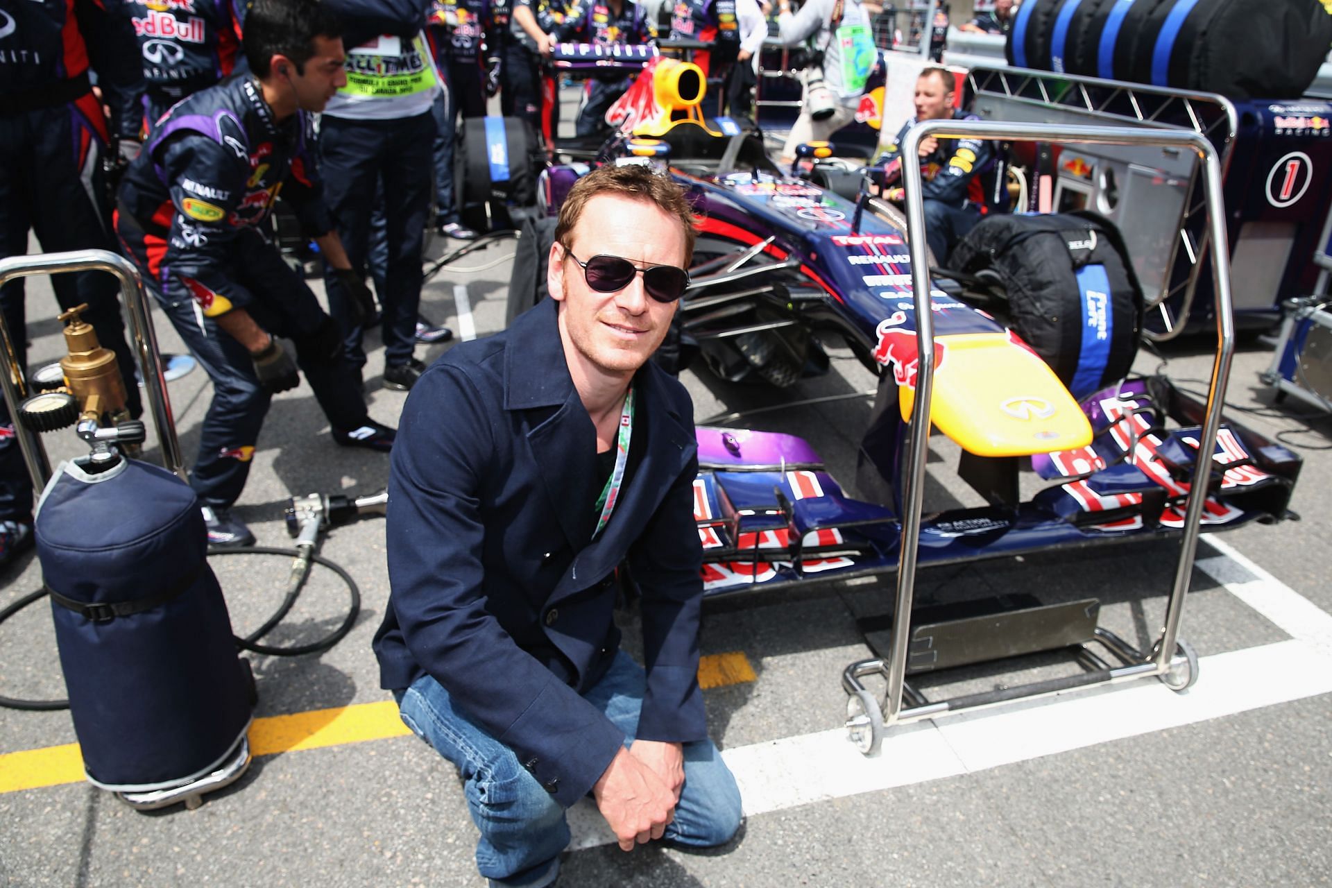 Michael Fassbender at Canadian F1 Grand Prix (Image via by Mark Thompson/Getty Images)