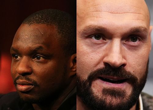 Dillian Whyte (left), Tyson Fury (right)