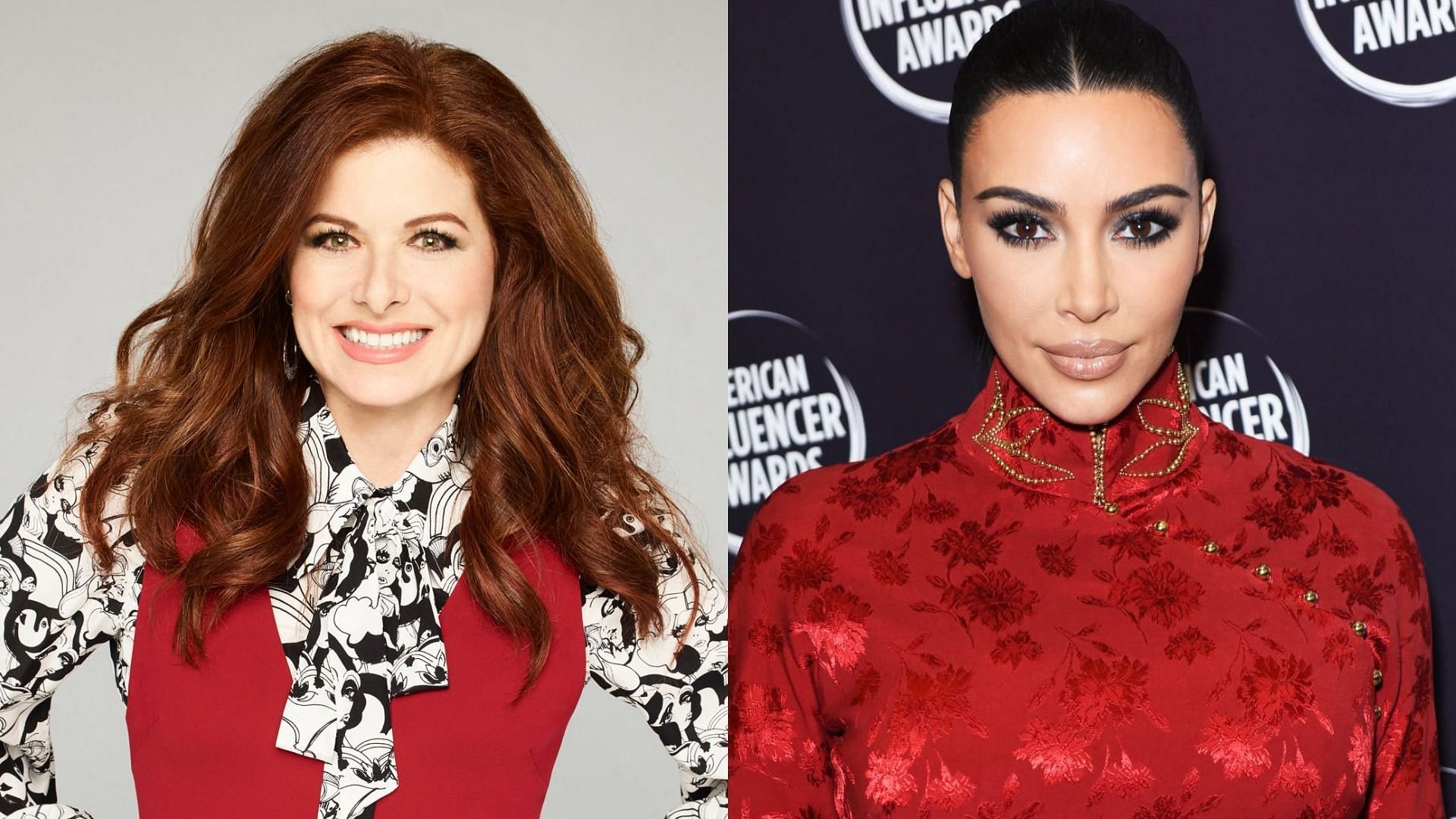 Kim Kardashian clapped back at Debra Messing for her past comments on the former&#039;s SNL hosting duties (Image via Andrew Eccles/Getty Images and Presley Ann/Getty Images)