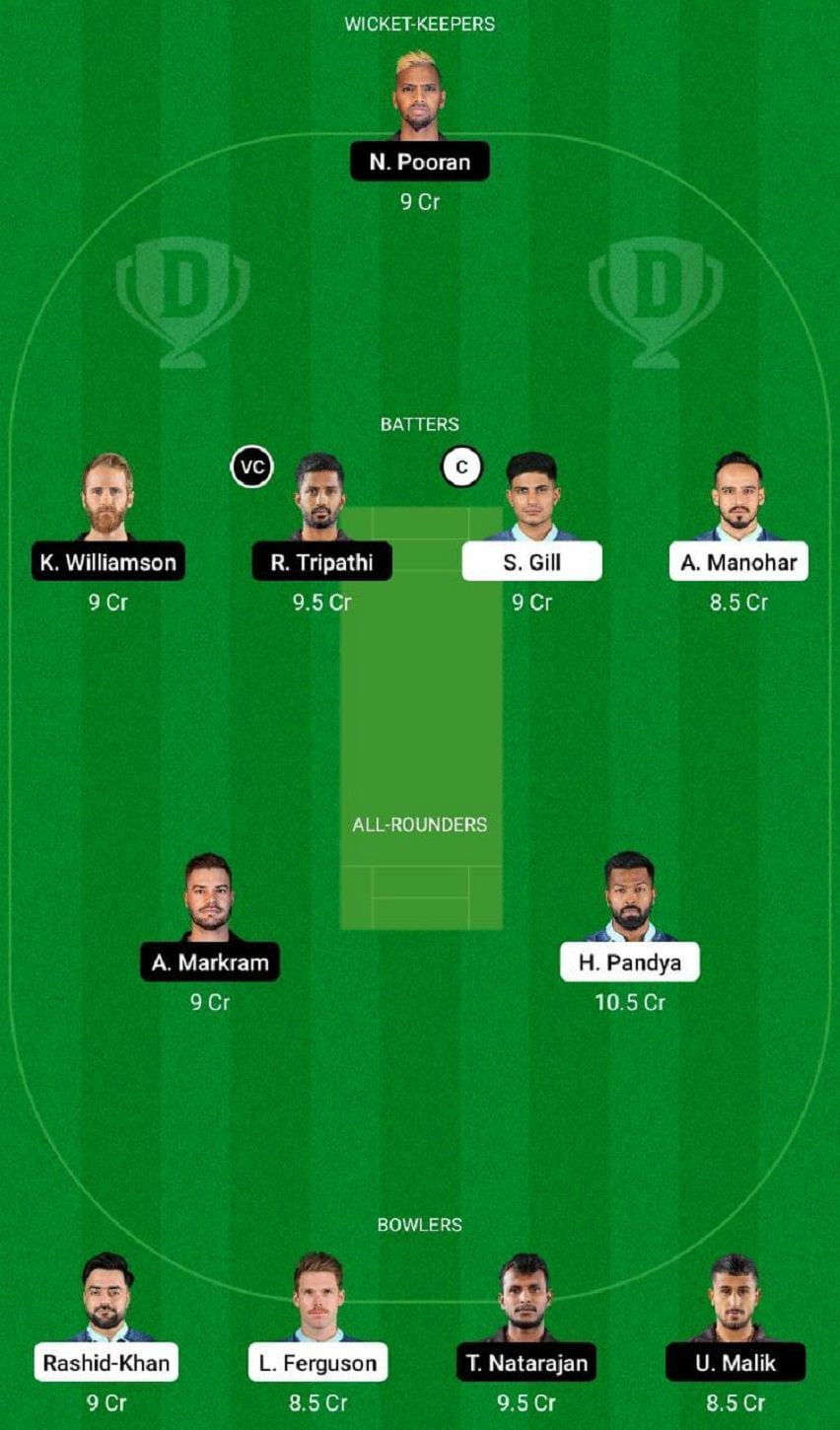 GT vs SRH Dream11 Fantasy Tip #1 - IPL 2022